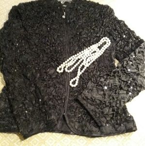 TBS/Black sequins dressy jacket.